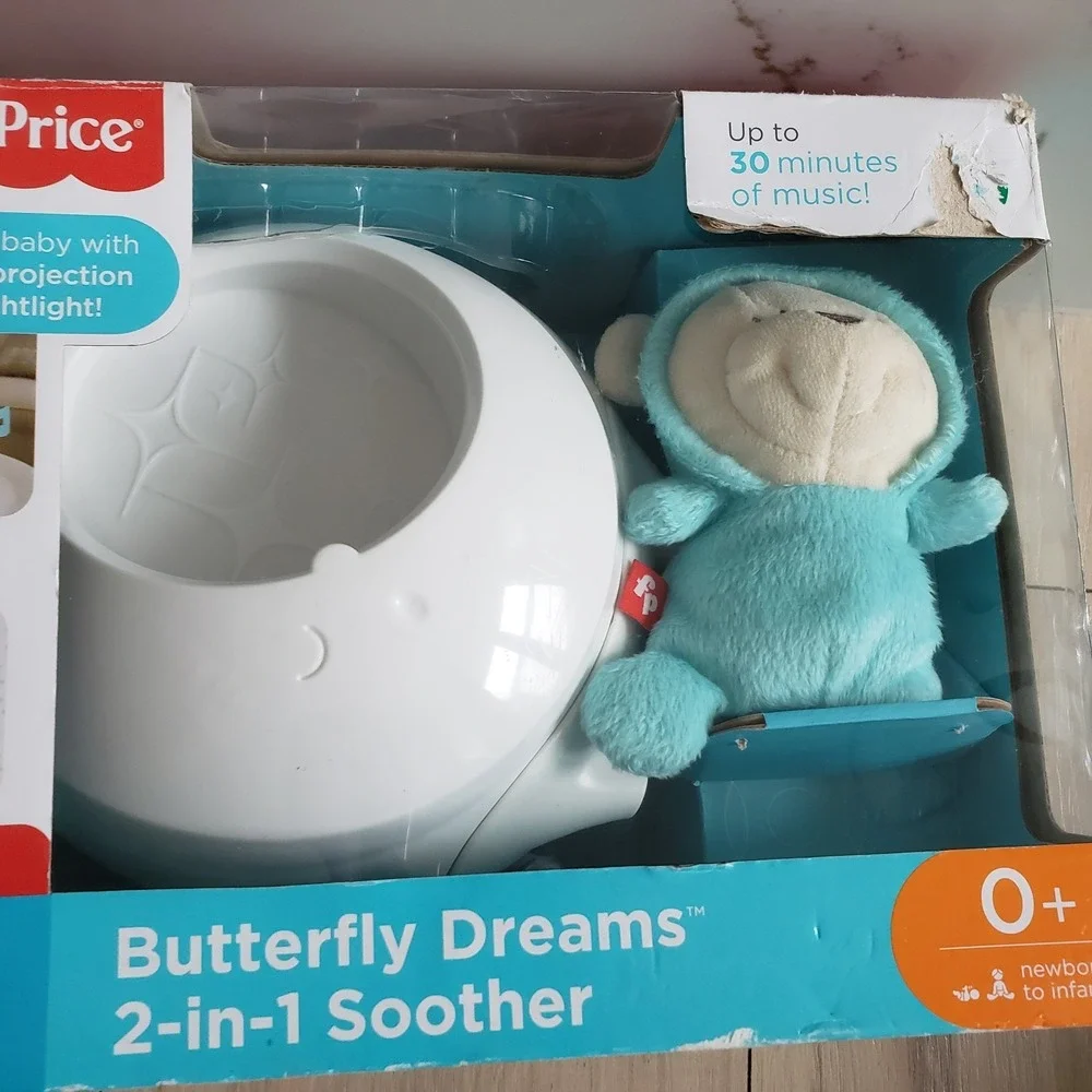 Fisher Price Baby Soother Butterfly Dreams Sound Machine‎ Starlight Projection